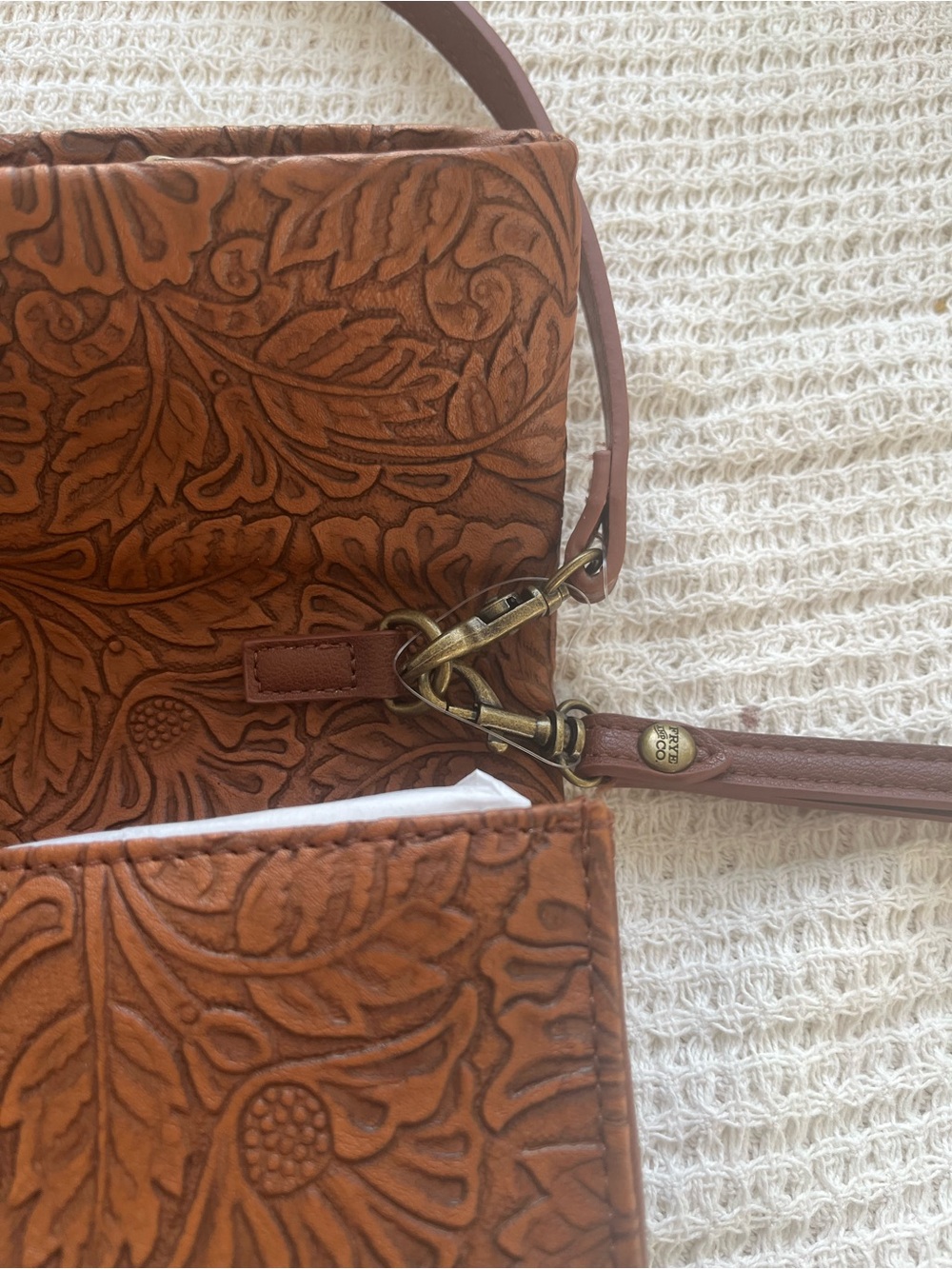 Frye Brown crossbody bag NWT - Picture 6 of 11